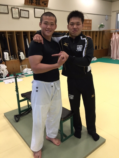 磯城野高校柔道部 市田選手 パーソナルトレーニング トレーナー契約